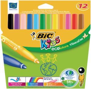 Étui de 12 Feutres Bic kids visacolor XL