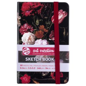 Carnet de Croquis Talens - 9X14 cm - 80 feuilles - 140g - Fleurs