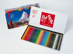 Crayons de Couleur Prismalo Caran d'Ache - boîte de 40 