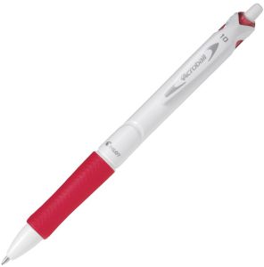 Stylo-Bille Pilot acroball pure white - 1mm - rouge