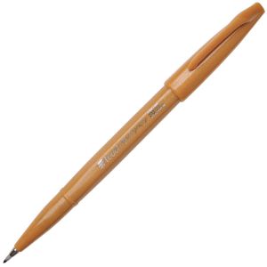 Feutre Pinceau Brush Sign Pen Pentel - ocre jaune