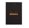 Bloc-Notes Rhodia black n11 - 7,4x10,5 cm - 80 feuilles - petits carreaux