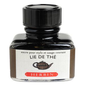 Encre Herbin en flacon "D" - 30 ml - lie de thé