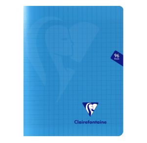 Cahier Clairefontaine Mimesys - 17x22 cm - 96 pages - Séyès - bleu