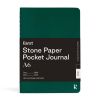 Carnet Papier Pierre Karst - 10,5x14,8 cm - Vert sapin - Pages blanches