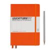 Carnet Leuchtturm rigide - 14,5x21cm - Orange - Pointillés