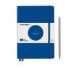 Carnet Leuchtturm rigide - 14,5x21 cm - Bauhaus bleu - Pointillés