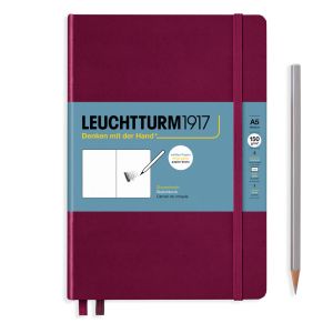 Carnet de Croquis Leuchtturm - A5 portrait - port red