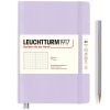 Carnet Leuchtturm souple - 14,5x21cm - lilas - pointillés