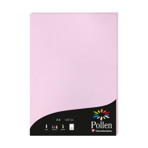 Papier Pollen Clairefontaine - 50 feuilles A4 - 120 g - lilas