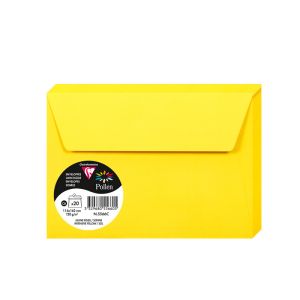 20 Enveloppes Pollen Clairefontaine - 114x162 mm - jaune soleil