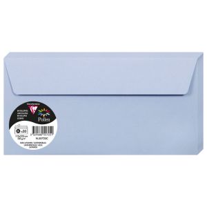 20 Enveloppes Pollen Clairefontaine - 110x220 mm - bleu lavande