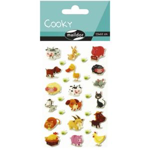 Stickers Cooky Maildor - animaux de la ferme