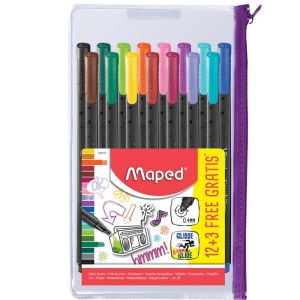 Trousse de 15 Feutres Maped Graph'peps