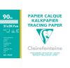 Pochette Papier Calque Clairefontaine - A4 - 12 feuilles - 90g