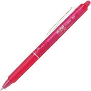 Stylo Frixion Clicker Pilot - pointe moyenne 0,7 mm - rose
