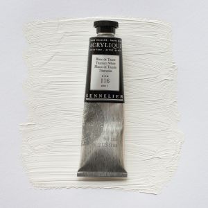 Peinture Acrylique Sennelier - extra-fine - 60ml - blanc de titane