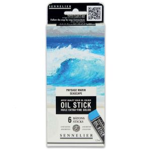 6 Mini Oil Sticks Sennelier - 6X12ml - Paysage Marin