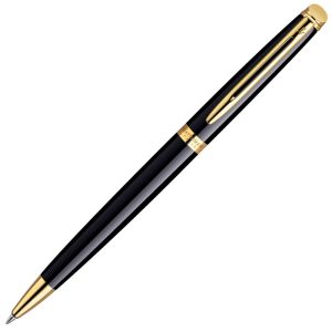 Stylo-Bille Waterman Hémisphère - noir laqué - pointe moyenne