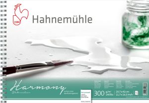 Bloc Papier Aquarelle Harmony Hahnemühle - 300g - satiné - A3