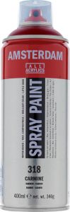 Bombe de Peinture Acrylique Amsterdam - 400ml - carmin