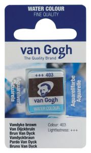 Aquarelle Fine Van Gogh - demi godet - brun Van Dyck