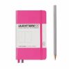 Carnet Leuchtturm rigide - 9x15cm - Rose - Pointillés