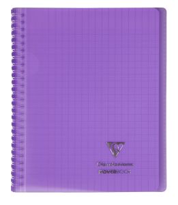 Cahier Clairefontaine Koverbook - 17x22 cm - 160 pages - Séyès - violet