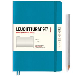 Carnet Leuchtturm souple - 14,5x21cm - océan - ligné