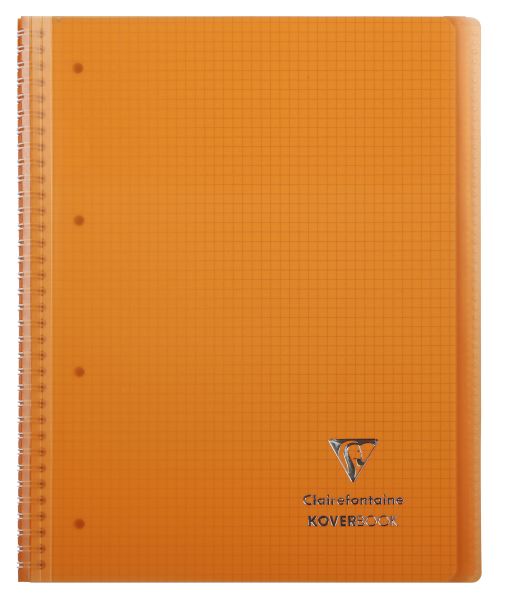 CLAIREFONTAINE Cahier reliure Koverbook 17x22cm 160 pages petits