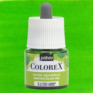 Flacon d'Encre Colorex Pébéo - 45ml - Vert lumière