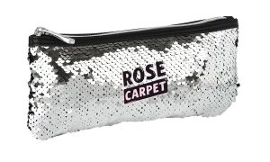 Trousse Scolaire ronde Rose Carpet - sequins
