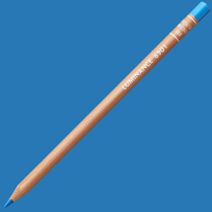 Crayon de Couleur Luminance Caran d'Ache - bleu de cobalt véritable.