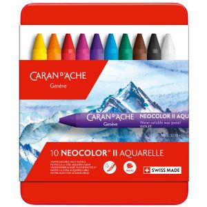 10 Pastels Aquarellables Caran d'Ache Neocolor 2