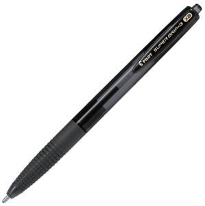 Stylo Pilot Super Grip Noir - Pointe extra-large -  rétractable