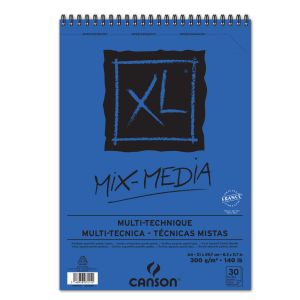Bloc Papier Canson Mix-Média XL - A4 - 30 feuilles - 300g/m²