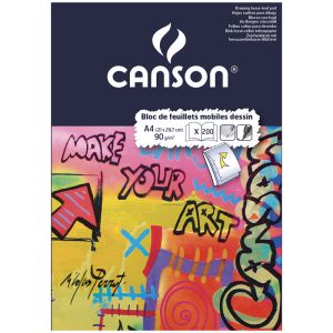 Bloc de Papier Dessin Canson - A4 - 100 pages - 90g