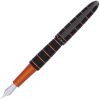 Stylo-Plume Diplomat Elox ring - noir orange - Plume moyenne