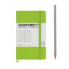 Carnet Leuchtturm rigide - 9x15cm - Citron vert - Ligné