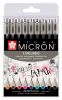 Feutres Pigma Micron Sakura - tui de 9 couleurs assorties