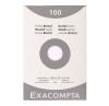 Étui de 100 Fiches Bristol Exacompta - 100x150mm - petits carreaux - blanc