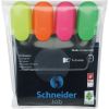 Pochette de 4 Surligneurs Schneider - couleurs vives