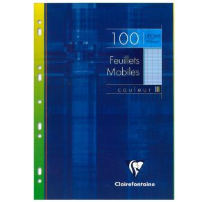 Feuilles Simples Clairefontaine - A4 - 100 pages - Séyès - bleu