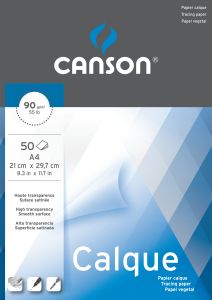 Bloc Papier Calque Canson - A4 - 50 feuilles - 90g