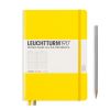 Carnet Leuchtturm rigide - 14,5x21cm - citron - Ligné