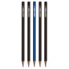 5 Crayons Graphite Leuchtturm Bauhaus - noir et bleu - HB