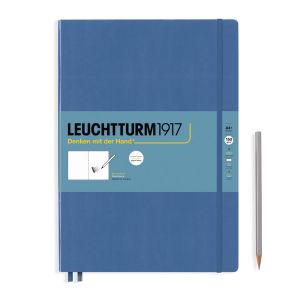 Carnet de Croquis Leuchtturm - A4+ - bleu denim
