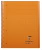 Cahier Clairefontaine Koverbook - A4+ - 160 pages - petits carreaux - orange