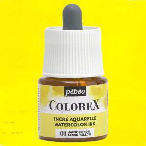 Flacon d'Encre Colorex Pébéo - 45ml - Jaune citron