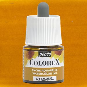 Flacon d'Encre Colorex Pébéo - 45ml - Ocre jaune